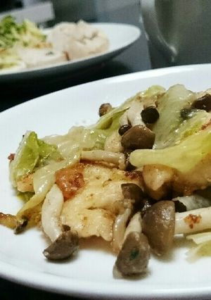 レタスとしめじと鶏むねの旨マヨソテー☆-レシピのメイン写真