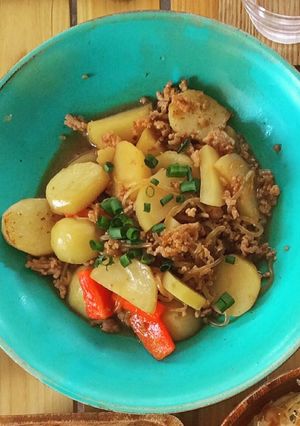 簡単すぎるひき肉の肉じゃが風-レシピのメイン写真