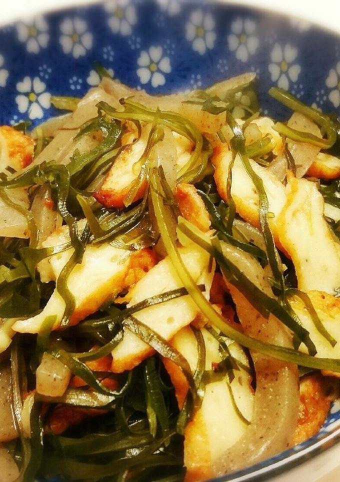 さつま揚げと蒟蒻と切り昆布のサッと煮！-レシピのメイン写真