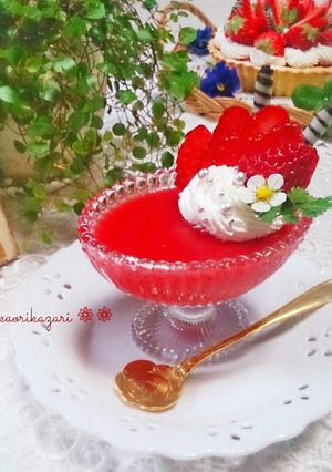 可愛い紅ほっぺのゼリー ❀-レシピのメイン写真
