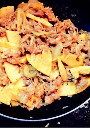 筍と豚肉の味噌炒め-レシピのメイン写真