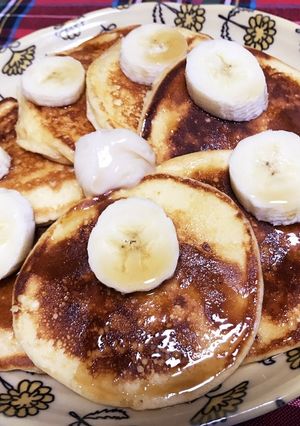 リコッタ風 水切りヨーグルトのパンケーキ-レシピのメイン写真
