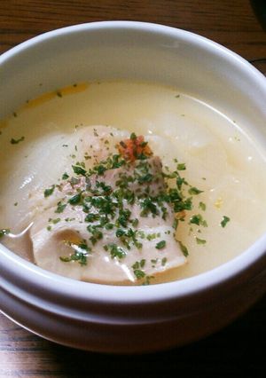 新玉葱の丸ごとスープ-レシピのメイン写真