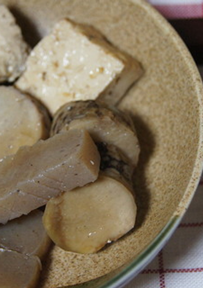 焼き豆腐、板蒟蒻、里芋の炊いたん-レシピのメイン写真