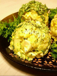 ポテトサラダ~わさび菜マヨネーズと共に。-レシピのメイン写真