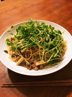 肉みそとだしパックで簡単☆和風パスタ-レシピのメイン写真
