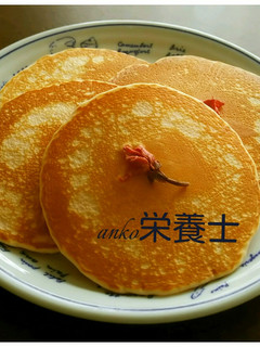 ★簡単絶品本格的♪桜☆米粉パンケーキ-レシピのメイン写真