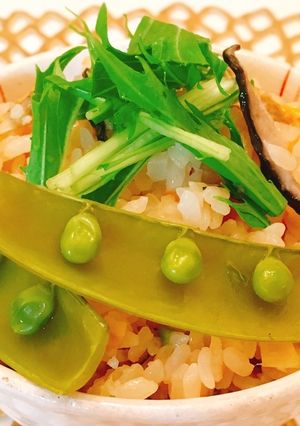 簡単！春野菜とあさりの炊き込みご飯-レシピのメイン写真