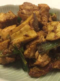 鶏もも肉のグリーンカレー炒め-レシピのメイン写真