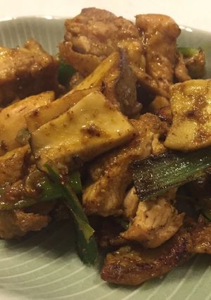 鶏もも肉のグリーンカレー炒め-レシピのメイン写真