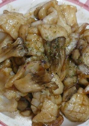 イカとキノコのバター醤油炒め-レシピのメイン写真
