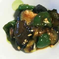 รูปของ なすとピーマンのしょうが醤油