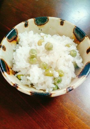 薄いエンドウの豆ご飯（1合）-レシピのメイン写真