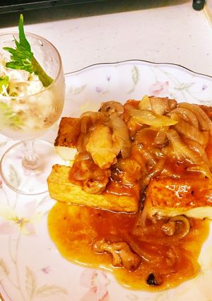 絹揚げ鶏肉あんかけ-レシピのメイン写真