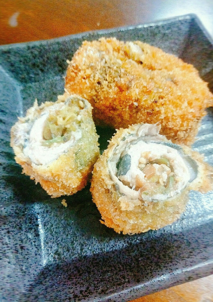 イワシの梅干しとネギのフライ-レシピのメイン写真