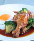 鶏肉ウイングスティックの酢醤油煮
