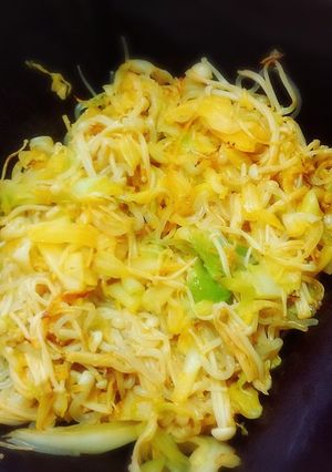 野菜たっぷりキムチしらたきパスタ-レシピのメイン写真