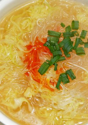 春キャベツのスープ春雨-レシピのメイン写真