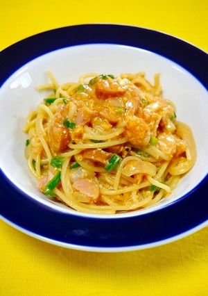 簡単！カルボナーラ風タルタルナポリタン-レシピのメイン写真