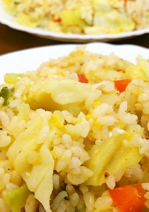 豚ロース入りカラフル焼き飯♪-レシピのメイン写真