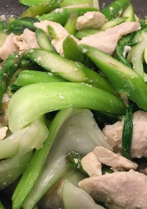 鶏肉とアスパラガスの中華炒め-レシピのメイン写真