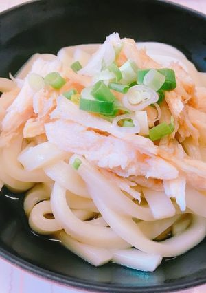 簡単すぎる＊サラダチキン＊うどん-レシピのメイン写真