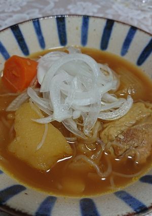 カレー風味の鶏とじゃが芋の煮物-レシピのメイン写真