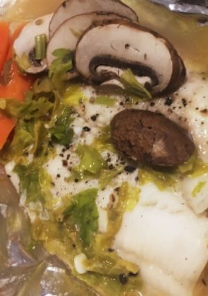 超簡単！白身魚のバターホイル(蒸し)焼き-レシピのメイン写真