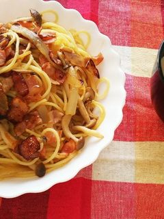 女子会にも♪しめじとベーコンのパスタ★-レシピのメイン写真