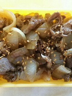 簡単牛丼!砂糖化学調味料無し お弁当にも-レシピのメイン写真