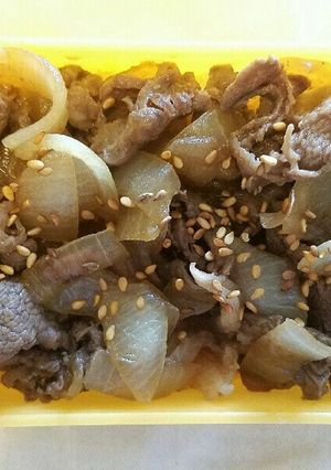 簡単牛丼！砂糖化学調味料無し　お弁当にも-レシピのメイン写真