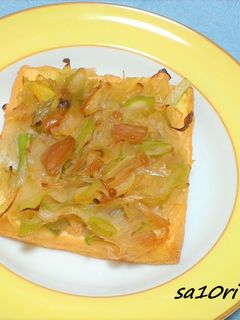トースターで!厚揚げのなめたけネギ焼き!-レシピのメイン写真