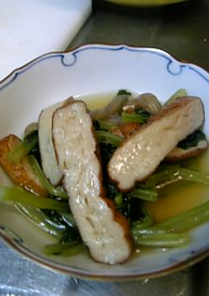 麺つゆを使った　簡単さつま揚げの煮びたし-レシピのメイン写真