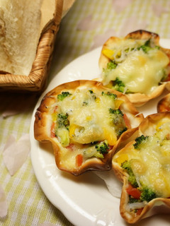 キッシュ風 彩り野菜のチーズ焼き-レシピのメイン写真