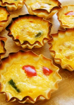 餃子の皮で♪キッシュ風オムレツ-レシピのメイン写真