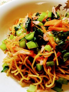 ☆5分で完成☆桜えびと小松菜の焼きそば-レシピのメイン写真