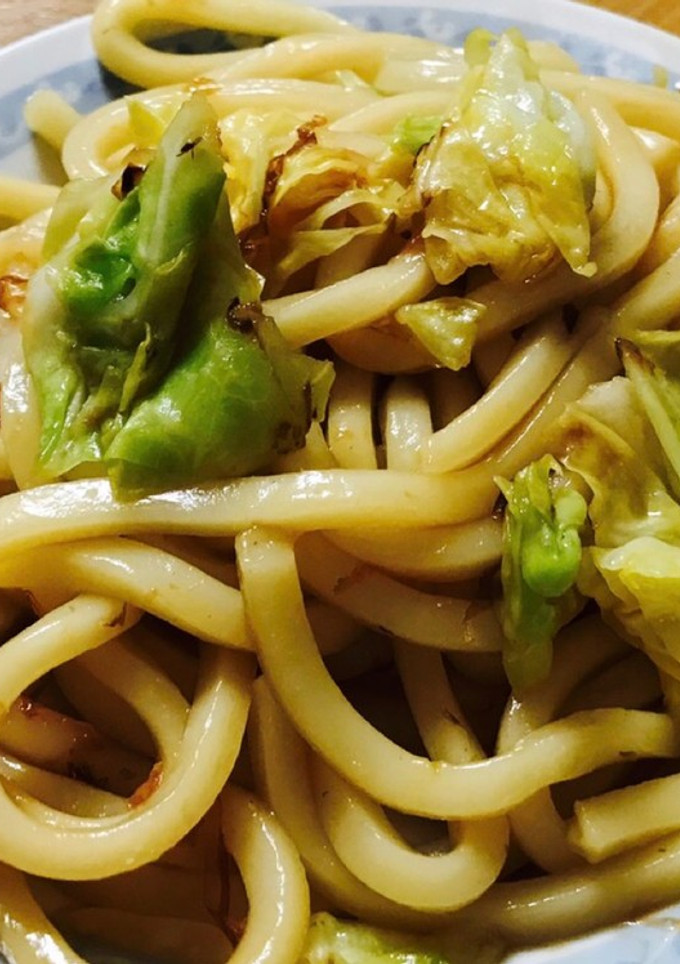 めんつゆとソースの焼きうどん-レシピのメイン写真