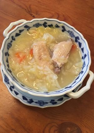 お腹にやさしい！サムゲタン風雑炊♡-レシピのメイン写真