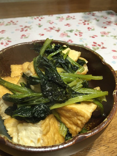 小松菜とあげ煮-レシピのメイン写真