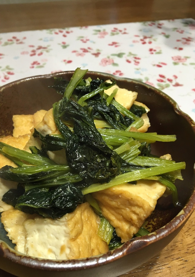 小松菜とあげ煮-レシピのメイン写真