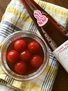 簡単!ミニトマトの赤酢マリネ-レシピのメイン写真