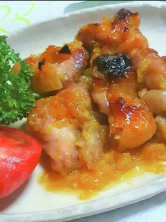 鶏モモ肉のオレンジコンフィチュール焼き-レシピのメイン写真
