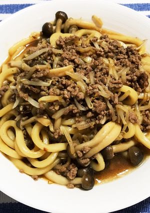 包丁いらず！簡単☆ひき肉焼うどん-レシピのメイン写真
