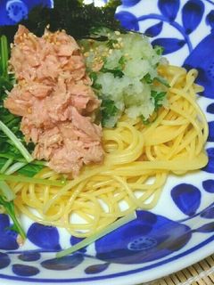 簡単!ランチ♪和えるだけツナの和風パスタ-レシピのメイン写真