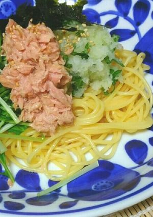 簡単！ランチ♪和えるだけツナの和風パスタ-レシピのメイン写真