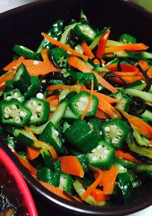 オクラと塩昆布のネバネバ常備菜-レシピのメイン写真