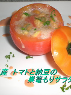 トマトと納豆の巣篭もりサラダ-レシピのメイン写真