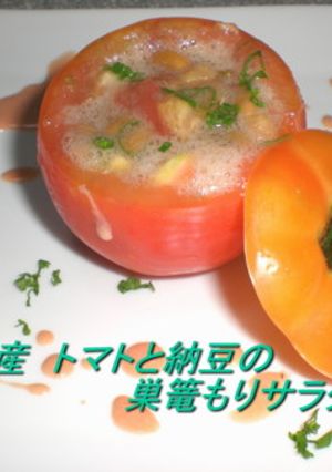 トマトと納豆の巣篭もりサラダ-レシピのメイン写真