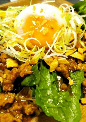 ジャージャー麺風♪あったか肉味噌そうめん-レシピのメイン写真
