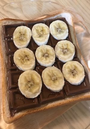 チョコバナナトースト🍞🍫🍌-レシピのメイン写真
